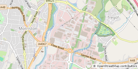 Map of Swansea