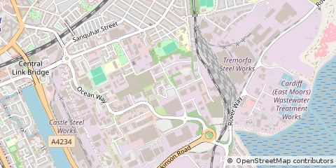Map of Estate East Moors, Cardiff