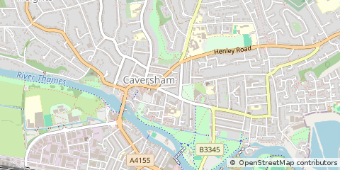 Map of Reading, Berkshire