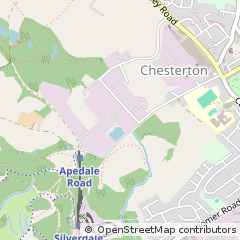 Map of Apedale Chesterton, Newcastle Staffordshire
