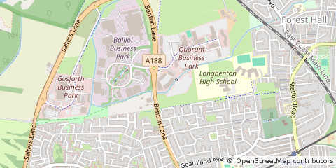Map of Newcastle Upon Tyne