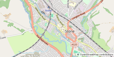 Map of Stone, Staffs