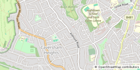 Map of Reading, Berkshire