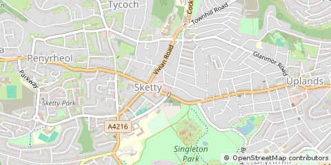 Map of Swansea