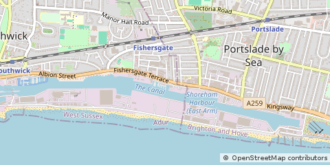 Map of Brighton, West Sussex