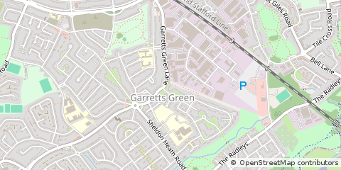Map of Birmingham, West Midlands