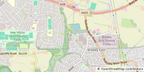 Map of Bolton, Lancashire