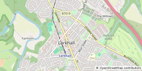 Map of Lanarkshire