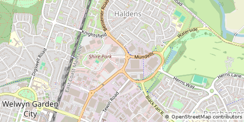 Map of Welwyn Garden City