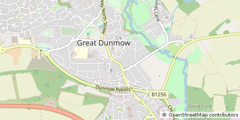 Map of Dunmow, Essex