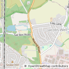 Map of Guildford, Surrey