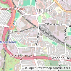Map of Leeds, West Yorkshire