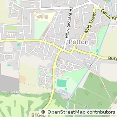 Map of Potton, Bedfordshire