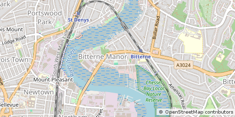 Map of Southampton, Hampshire