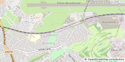 Map of Bristol, Somerset