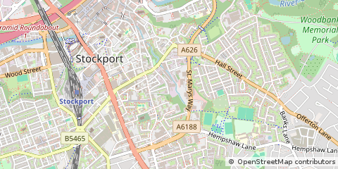 Map of Stockport, Cheshire