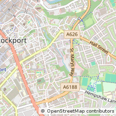 Map of Stockport, Cheshire