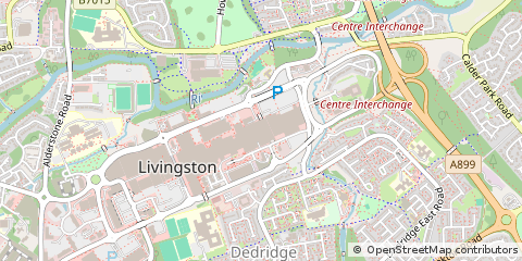 Map of Livingston, West Lothian