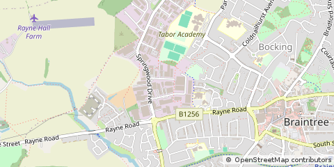 Map of Braintree, Essex