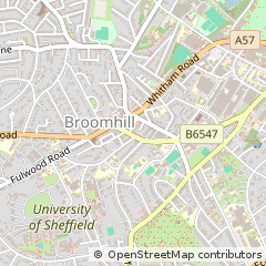 Map of Sheffield