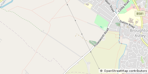 Map of Broughton Astley, Leicestershire