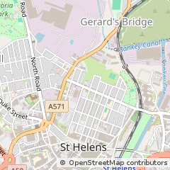 Map of ST. Helens, Merseyside