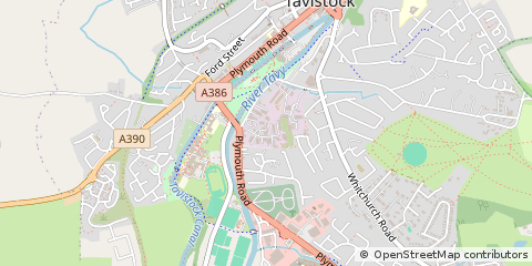 Map of Tavistock, Devon