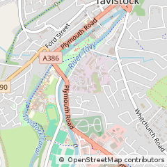 Map of Tavistock, Devon