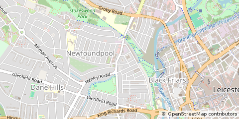 Map of Leicester