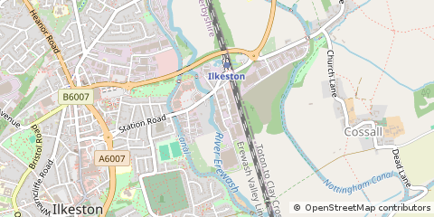 Map of Ilkeston, Derbyshire