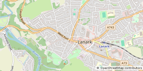 Map of Lanarkshire