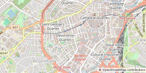 Map of Sheffield