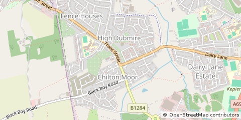 Map of Colliery ROW, Tyne and Wear