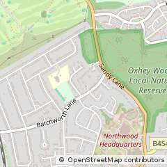 Map of Northwood, Middlesex