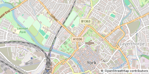 Map of York, North Yorkshire