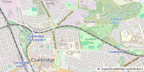 Map of Coatbridge