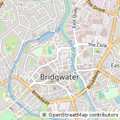 Map of Bridgwater, Somerset