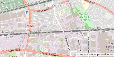 Map of Hunts Cross