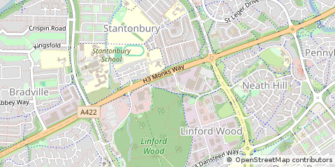 Map of Milton Keynes