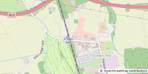 Map of Enfield, Middlesex
