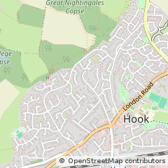 Map of Hook, Hampshire