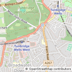 Map of Tunbridge Wells, Kent