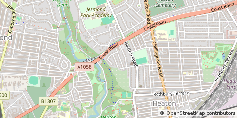 Map of Newcastle Upon Tyne