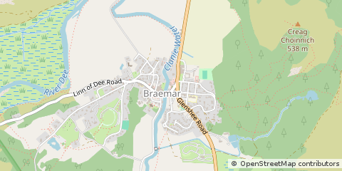 Map of Ballater, Aberdeenshire