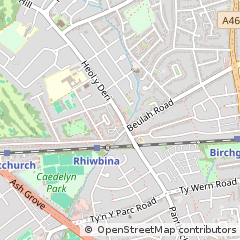 Map of Cardiff
