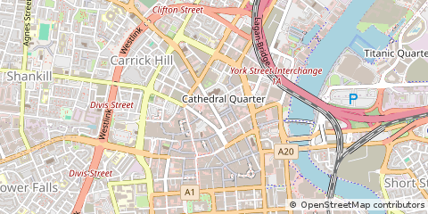 Map of Belfast, Antrim