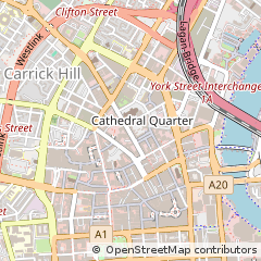 Map of Belfast, Antrim