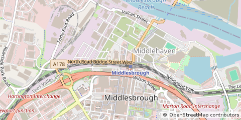 Map of Middlesbrough