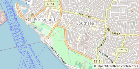 Map of Southsea, Hampshire