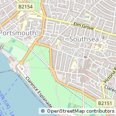 Map of Southsea, Hampshire